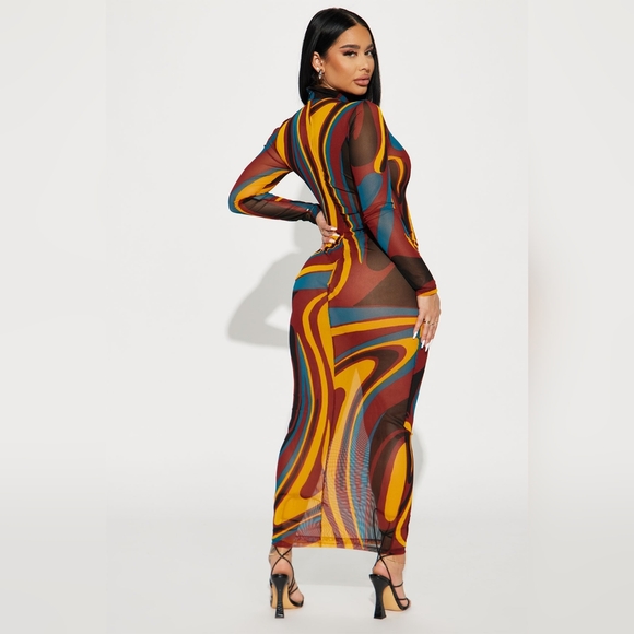 Fashion Nova Mesh Dress - Picture 3 of 4